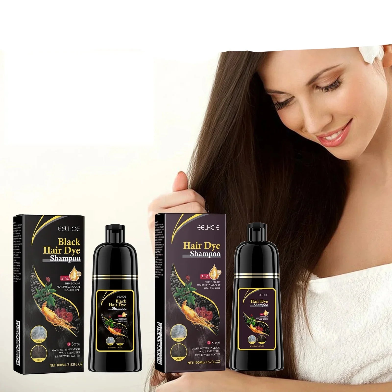 Natural Plant Hair Dye Shampoo