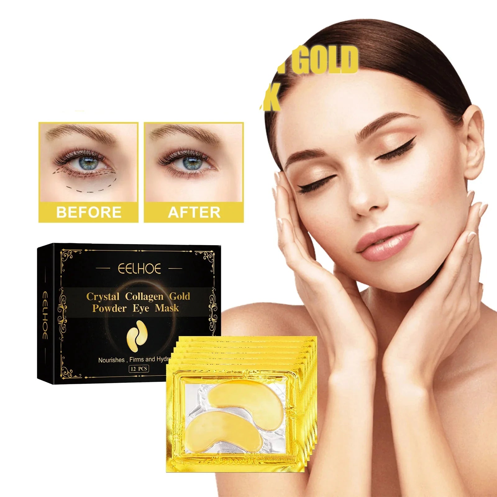 Brighten and Revitalize with Golden Eyes Care Patches