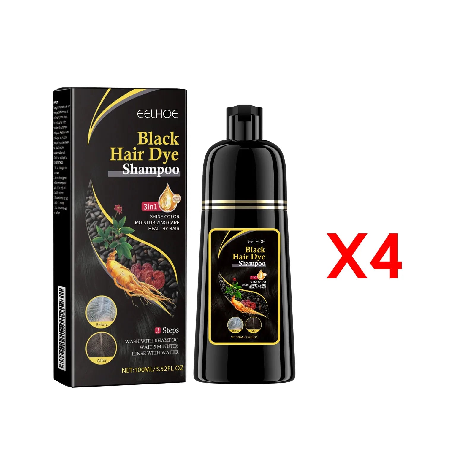 Natural Plant Hair Dye Shampoo